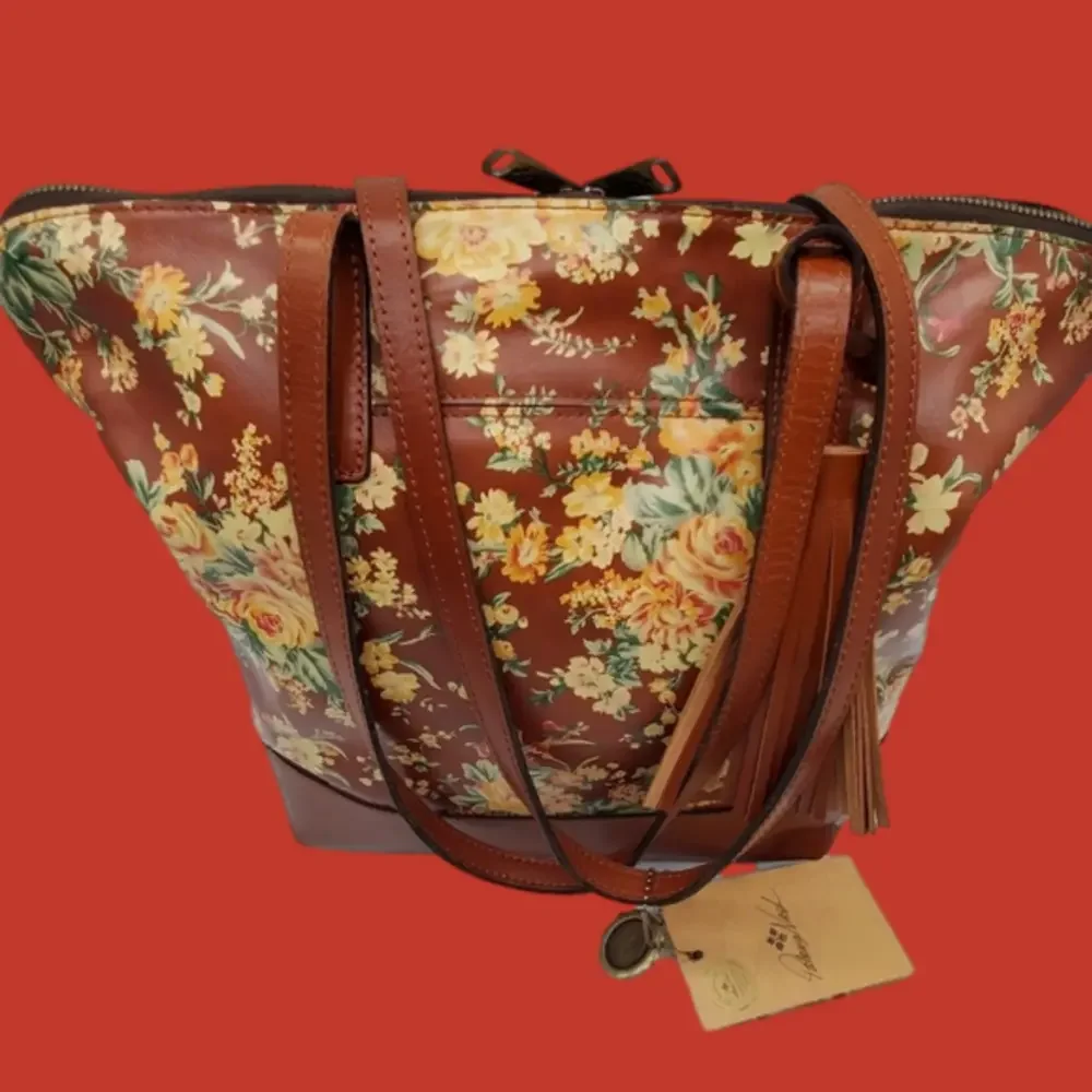 🔥Gorgeous Leather Patricia Nash Rochelle Satchel Shoulder Bag